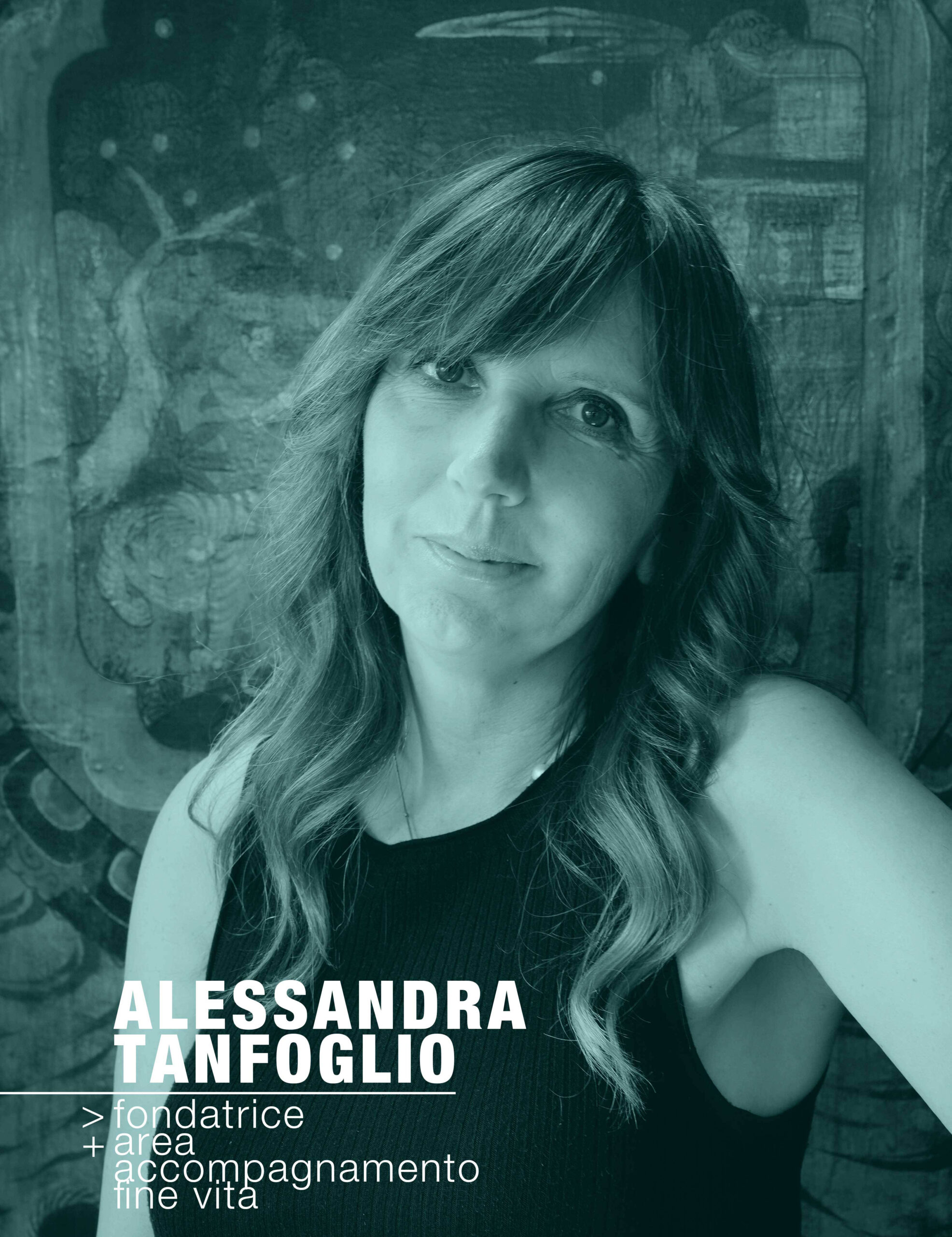 Ritratto di Alessandra Tanfoglio, fondatrice e area accompagnamento fine vita