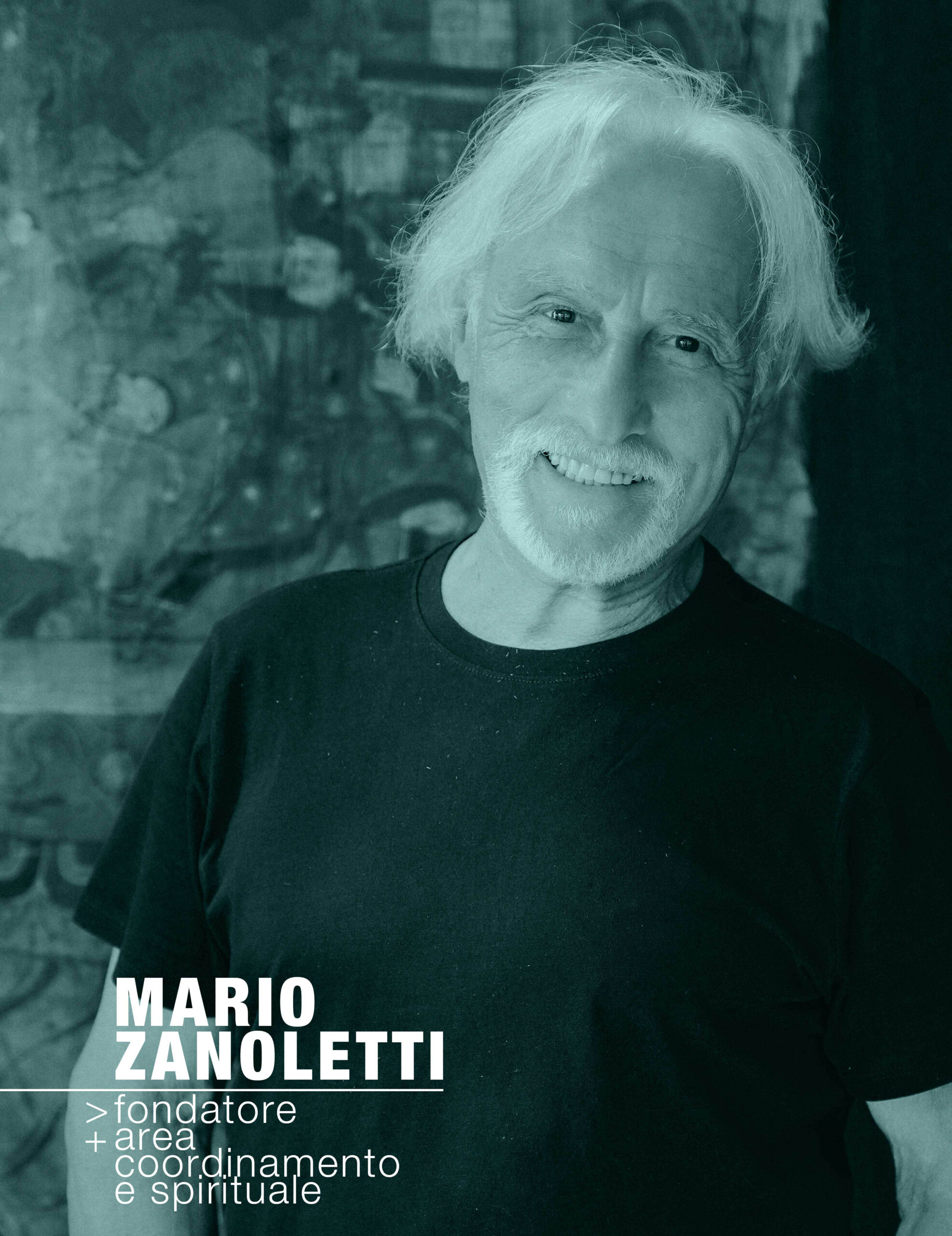 Ritratto di Mario Zanoletti, fondatore e area coordinamento e spirituale